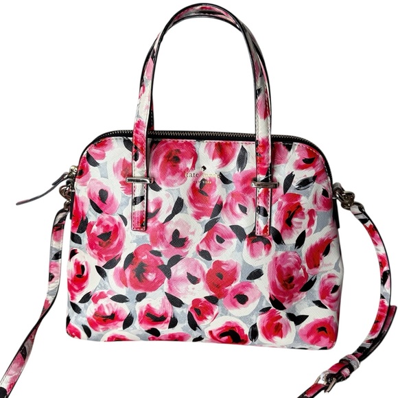 kate spade Handbags - KATE SPADE New York Cedar Street Rose Maise Satchel Floral Crossbody Bag Flowers